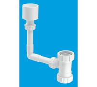 McAlpine TUNKIT-1 WC Overflow Kit with Tun Dish Overflow into flush pipe in White McAlpine White