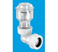 McAlpine TUNVALVE Tunvalve (Clear) with ¾" female thread for connection to WC overflow outlet x 19/23mm Universal Outlet
