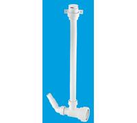 McAlpine TV2 TeeVent domestic appliance connector with Non-Return Valve for use with WM4 trap in White McAlpine White