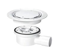 McAlpine Two-Piece Valve Shower Gully for Sheet Flooring VSG52WH