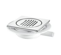 Mcalpine Usg1-T150Ss Untrapped Gully. Tile/grating With Removable Grid, 22mm Horizontal Plain Outlet For Use With Pumped Waste