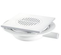 Mcalpine Usg1T6Wh Untrapped Gully With 22mm Horizontal Plain Outlet With Square Tile For Use With Pumped Waste.