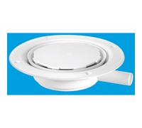 McAlpine USG1WH-NSC Untrapped Gully, Clamp Ring and Cover Plate, 22mm Horizontal Plain Outlet for use with pumped waste