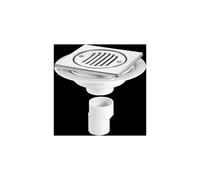 McAlpine USG2T6SS Untrapped Gully. Tile/Grating with removable Grid, 2" Vertical Outlet and 2" x 1½" Socket Reducer