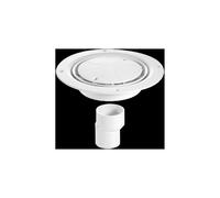McAlpine USG2WH Untrapped Gully, Clamp Ring and Cover Plate, 2" Vertical Outlet and 2" x 1½" Socket Reducer