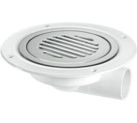 Mcalpine Usg3Ss-Sl-Nsc Untrapped Gully, Clamp Ring And Cover Plate, 1" Horizontal Outlet