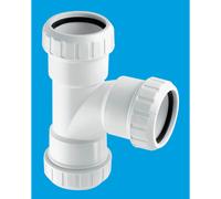 McAlpine V1L 1.5" Surefit Swept Tee in White McAlpine White
