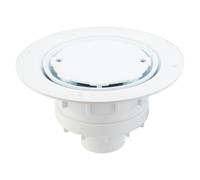 McAlpine Valve Shower Gully for Sheet Flooring Vert Outlet, White VSG2WH-V