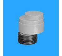 McAlpine VP100 Ventapipe 100 Air Admittance Valve with dual fit synthetic rubber finger seal outlet for 3"/75mm or 4"/110mm soil pipe