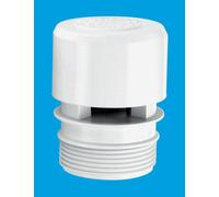 McAlpine VP1W Ventapipe 25 Air Admittance Valve with 1.5" BSP thread on outlet in White McAlpine White