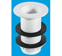 McAlpine W10 1.25" x 3.5" Tail Tank Overflow in White McAlpine White