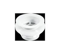 McAlpine W5 Backnut Bath Waste: 70mm White Plastic Flange x 1.5" Tail: Unslo McAlpine White