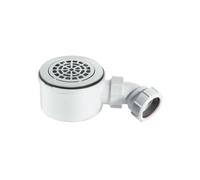 Mcalpine Water Seal Shower Trap 90mm Shallow 70mm Height Petal Shape White