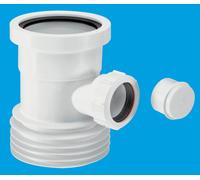 McAlpine WC-BP1 Boss Pipe for use with WC Connectors in White McAlpine White