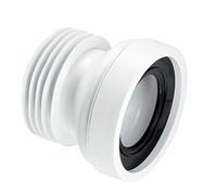 Mcalpine WC-CON1 Straight Rigid WC Connector 4"/110mm Outlet 97-107mm Inlet
