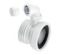 McAlpine WC-CON1V 4"/110mm Straight Rigid WC Pan Connector with