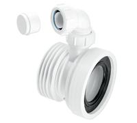 Mcalpine Wc-Con1V Straight Rigid Wc Connector With 1" 1/4 Universal Vent Boss