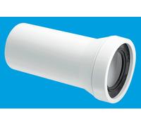 McAlpine WC-CON3 Straight Adjustable Length Rigid WC Connector in White McAlpine White