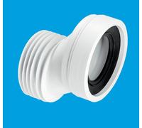 McAlpine WC-CON4A 40mm Offset Rigid WC Connector in White McAlpine White