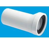 McAlpine WC-CON6 10mm Offset Adjustable Length Rigid WC Connector in White McAlpine White