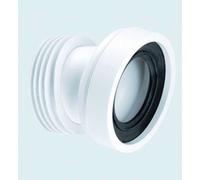 McAlpine WC-CON7A 14° Angle Rigid WC Connector in White McAlpine White