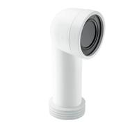 Mcalpine Wc-Con8 90 Degree Bend Adjustable Length Rigid Wc Connector, White