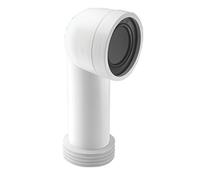 McAlpine WC-CON8 90° WC Pan Connector White 110mm