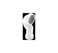 McAlpine WC-CONQ 4"/110mm 90° Space Saving Bend Adjustable Length Rigid WC C in White McAlpine White