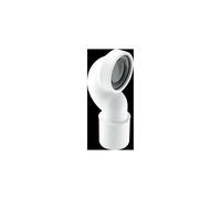 McAlpine WC-CONQP 4"/110mm 90° Space Saving Bend Adjustable Length Rigid WC in White McAlpine White