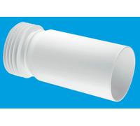 McAlpine WC-EXTA Adjustable Length Straight Extension Piece for Rigid WC Connectors in White McAlpine White