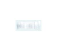 McAlpine WC-F18R Straight Flexible WC Connector - White