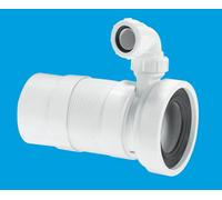 Mcalpine Wc-F23Pv 97-107mm Inlet X 110mm Plain End Outlet Straight Flexible Wc Connector