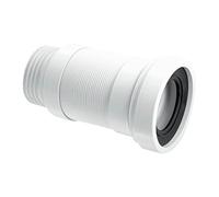 McAlpine WC-F23S Straight Flexible WC Connector-140 > 310mm, White