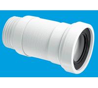 Mcalpine Wc-F26S 110mm Straight Flexible 170-410mm Wc Connector White