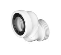 McAlpine WCLO-6 Offset WC Connector 6cm | Durable ABS Construction | Ideal for Misaligned Toilet Pan Installations | Easy Fit Design in White McAlpine White