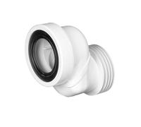 McAlpine WCLO-6 Offset WC Connector 6cm | Durable ABS Construction | Ideal for Misaligned Toilet Pan Installations | Easy Fit Design