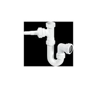 McAlpine WM1 75mm Water Seal Tubular Swivel 'P' Trap with 1.5" Multifit Outl in White McAlpine White