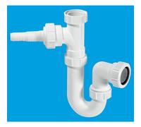 McAlpine WM1 75mm Water Seal Tubular Swivel 'P' Trap with 1½" Multifit Outlet and inlet connection for the discharge from a domestic appliance