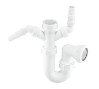 McAlpine Adjustable 75mm Appliance Trap with Twin Nozzles (Ø38mm Outlet) WM11