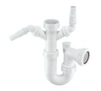 Mcalpine Wm11V 75mm Water Seal Silentrap Adjustable Inlet Tubular Swivel 'p' Trap