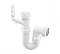 McAlpine WM15 Adjustable Sink Trap with 135° Swivel Nozzle and 75mm Water Seal.