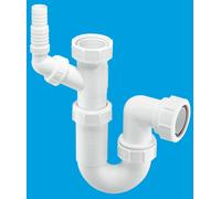 McAlpine WM15 Adjustable Sink Trap with 135° Swivel Nozzle in White McAlpine White