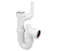 Mcalpine WM15V Adjustable Sink Trap with 135 Degree Swivel Nozzle with Anti-Syphon (Silentrap)