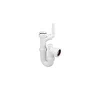 McAlpine WM15V Adjustable Sink Trap with 135° Swivel Nozzle with Anti-Syphon in White McAlpine White