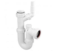 Mcalpine Wm15V Adjustable Sink Trap With 135Degree Swivel Nozzle With Anti-Syphon (Silentrap)