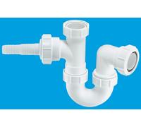 McAlpine WM2 75mm Water Seal Tubular Swivel 'P' Trap with Multifit Outlet in White McAlpine White