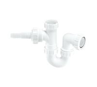 Mcalpine Wm2 Sink Trap with Horizontal Nozzle, White