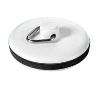 McAlpine WP1T 1½" White Plastic Plug with Rubber Seal With Triangle