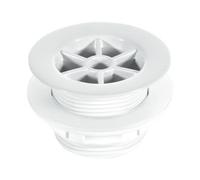 Mcalpine Ws5 1.5" Shower Waste: 70mm White Plastic Flange X 1.5" Tail: Backnut Model