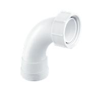 McAlpine Z1 2" 90? Bend - BSP Male Thread x BSP Coupling Nut